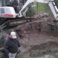 During construction, we had to take special care next to the home. Multiple grade, site access and drainage issues plagued our team during this reconstruction.