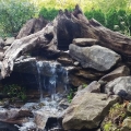 Driftwood can be used to hide a waterfall filter or other filtration components