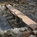 Here's the floating stone structure, complete with bridge steps.