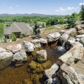 You can also see the vantage point looking out from the property just slightly above the upper pond.