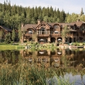 This swimming/fishing pond is located in Steamboat Springs, Colorado. Approximately 1 acre in size with a maximum depth of 8 feet, it is clay-lined, stocked with trout and fed by a natural mountain stream nearby.