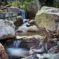 The best waterfall winner is John Adams and the 140-foot-long, resplendent pondless waterfall.