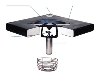 Aquarian aerator unit with the optional propeller guard.