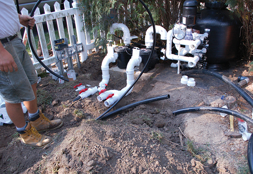 Some pond renovations involve adding external pumps, either because the equipment requires it or because the homeowner wants the benefits these pumps offer.