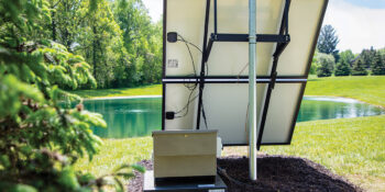 Solar powered water aeration