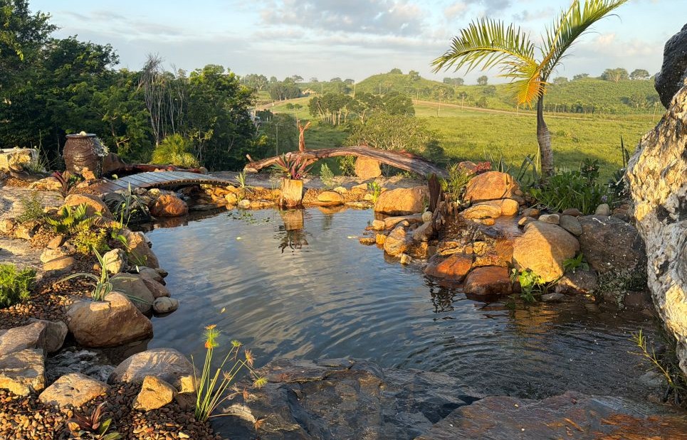 Pond building in Belize