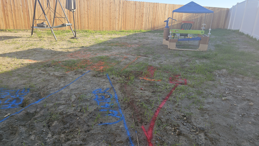 laying out the splash pad