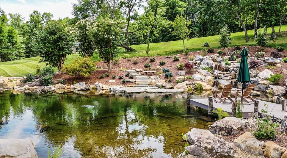 rec pond completed in Fletcher NC