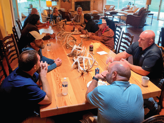 Informal gathering among Pond Builders attendees.